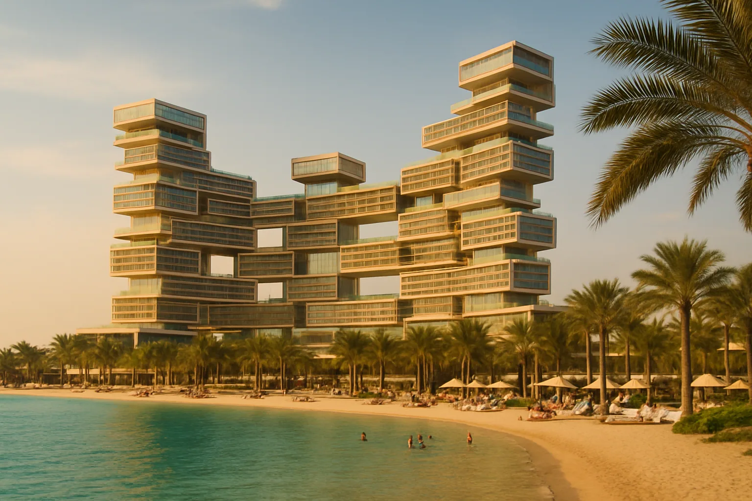 Atlantis The Royal דובאי באביב — חוף Palm Jumeirah